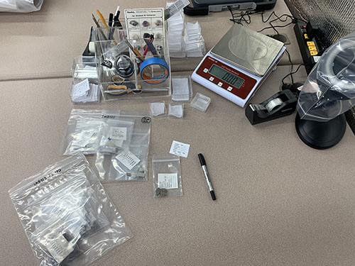 In progress inventory of artifacts recovered from the I-10 Mobile River Bridge Archaeological  Project.