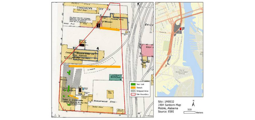 We excavated the Madison Street Site, or 1MB532 for the I-10 Mobile River Bridge Archaeology Project in 2021-2022.