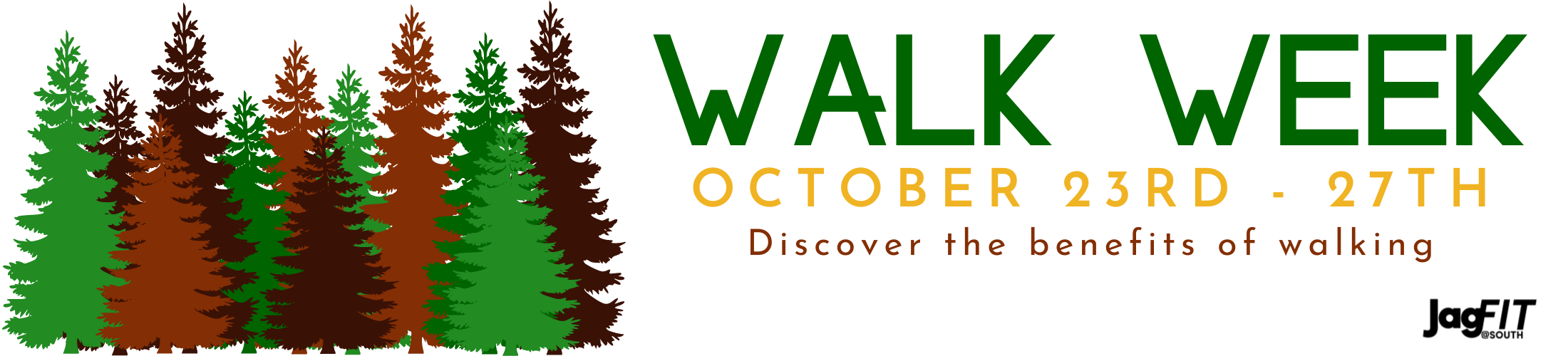 Walk Week October 23-27. Discover the benefits of walking.