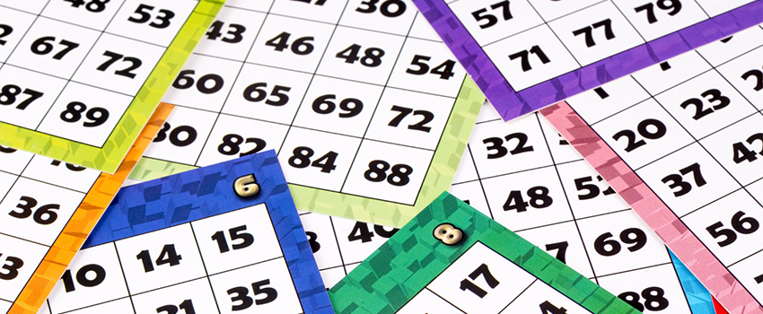Wellness Bingo Bash with bingo cards.