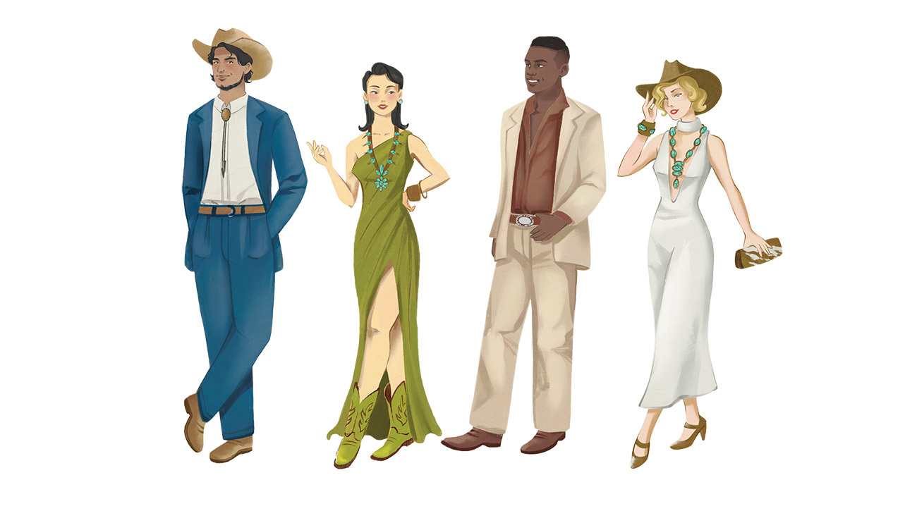 Country Cocktail attire examples